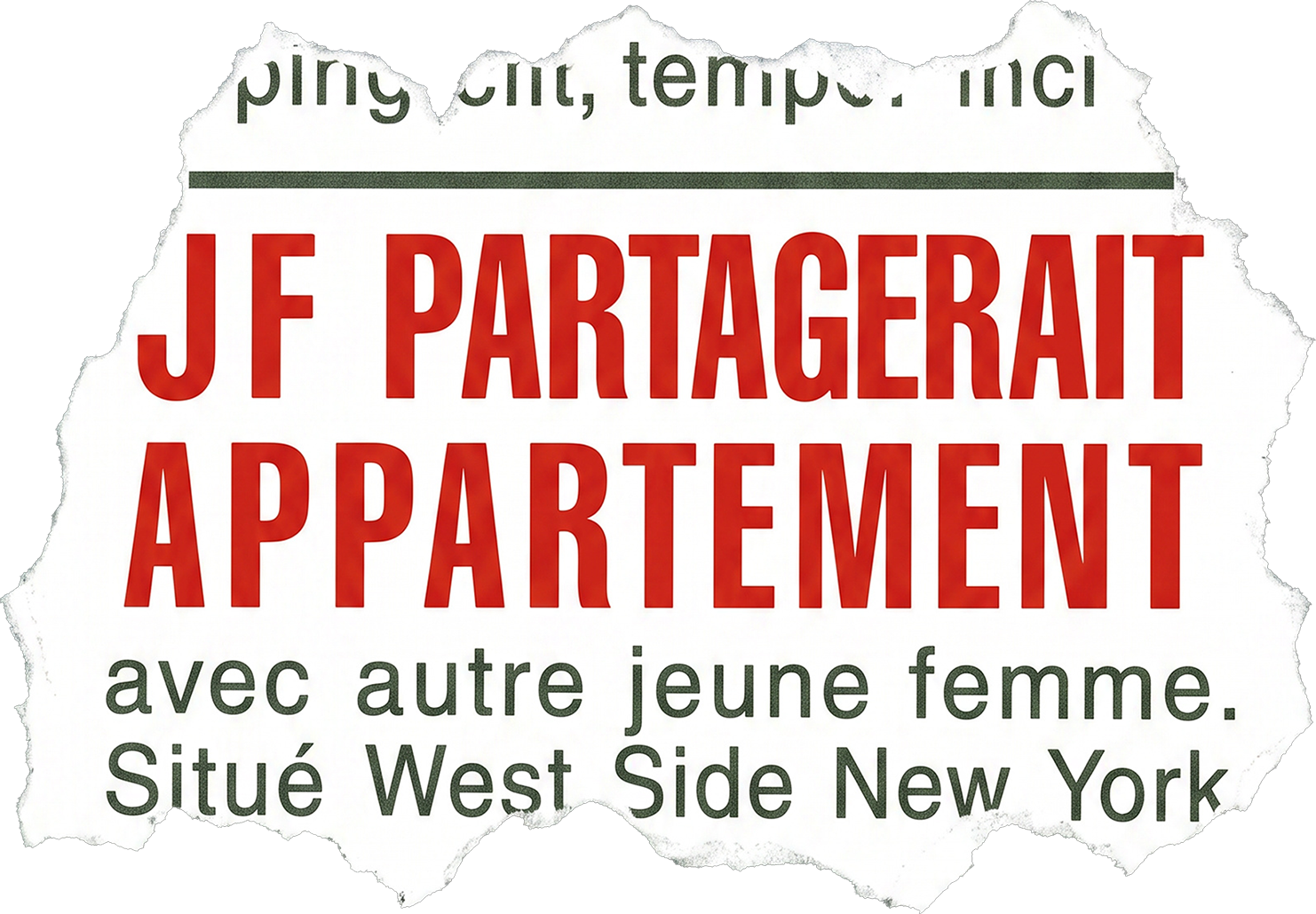 J.F. partagerait appartement