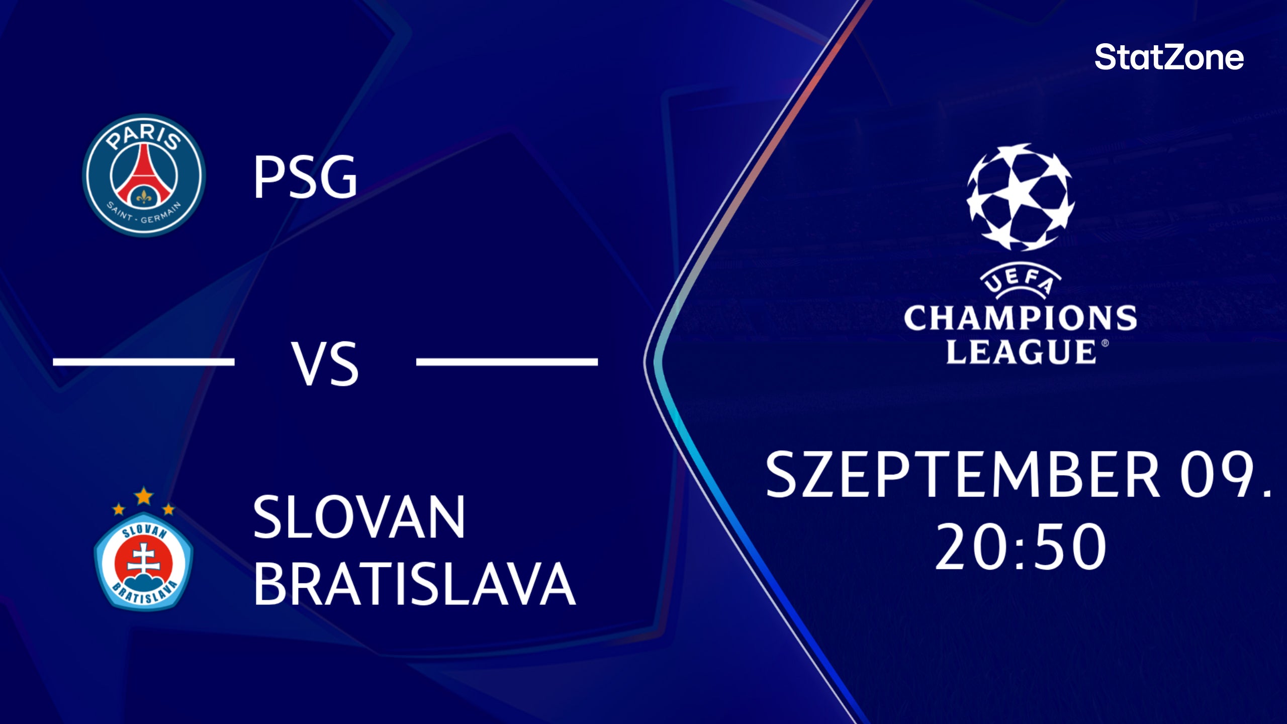 PSG - SLOVAN BRATISLAVA 2026.09.09 20:50