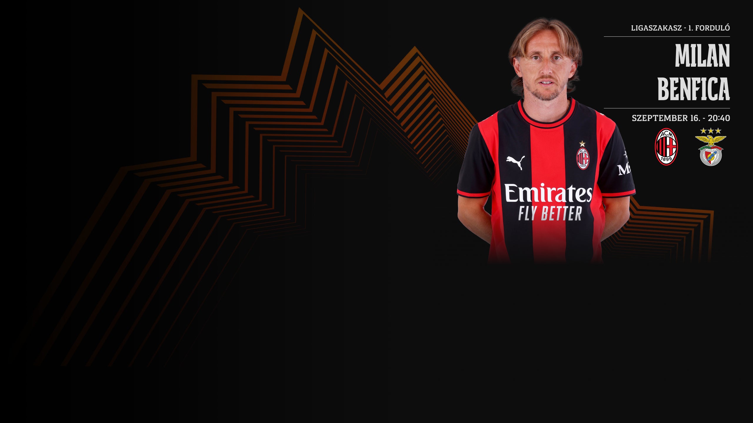 Milan-Benfica 20:40-től