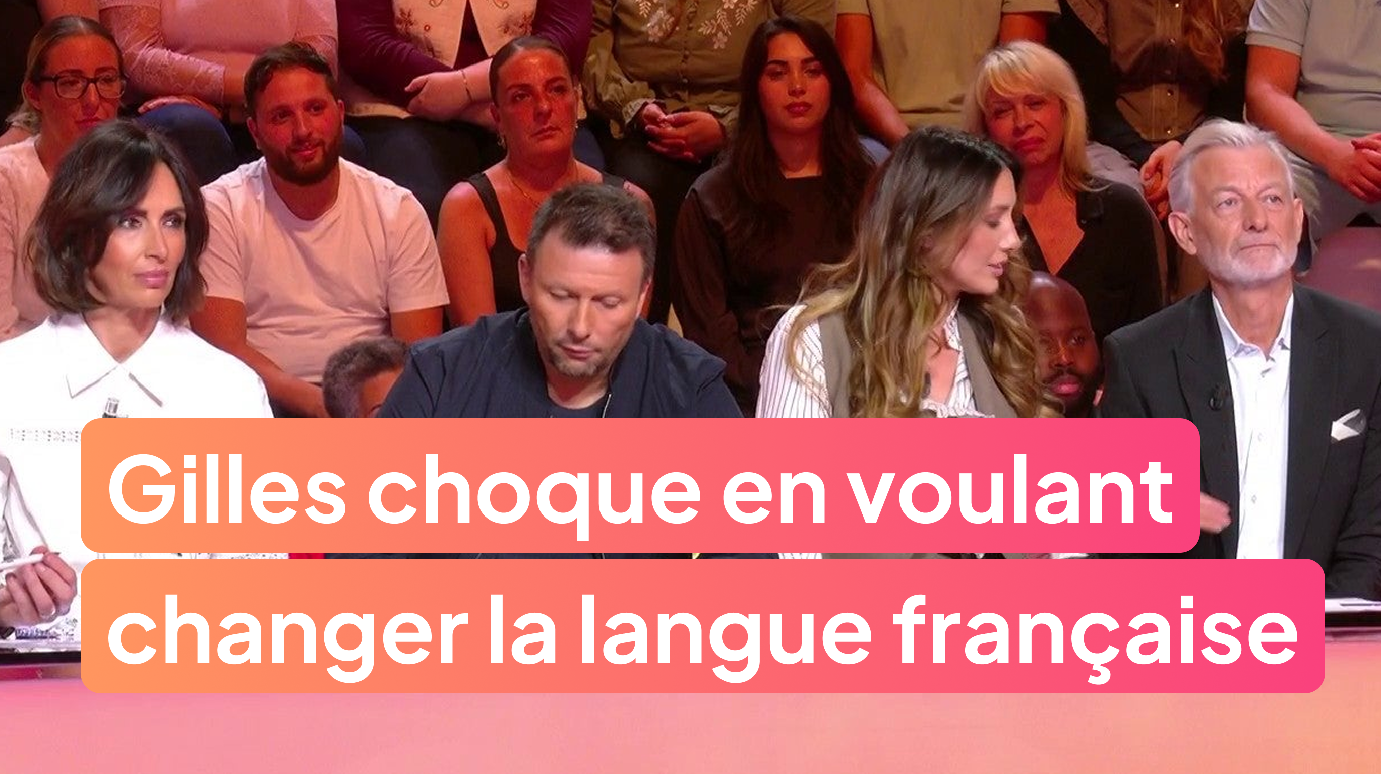 Gilles Verdez choque en voulant changer la langue française