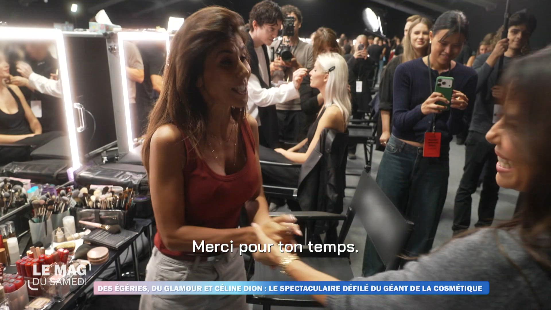 Des égéries, du glamour et Céline Dion : le spectaculaire défilé du géant de la cosmétique