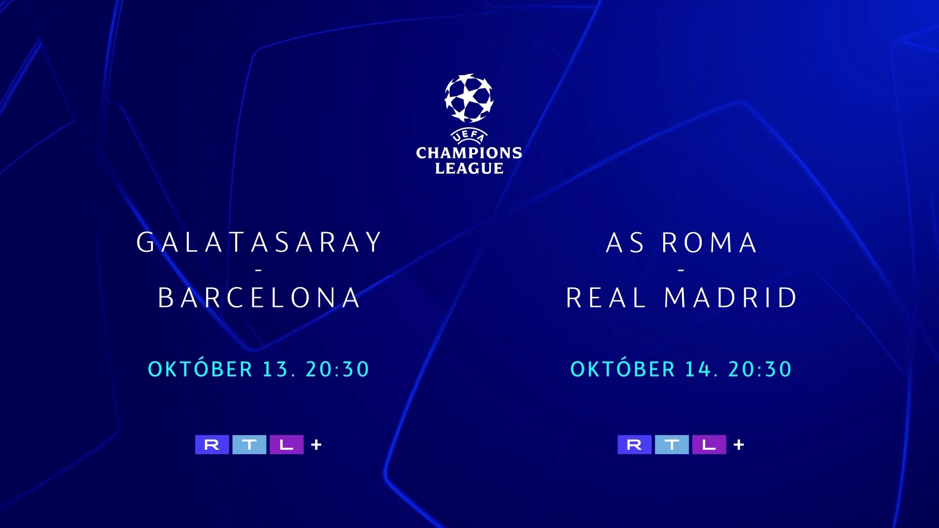 Ajánló: Galatasaray - Barcelona és Roma - Real Madrid | 10.13. és 10.14.