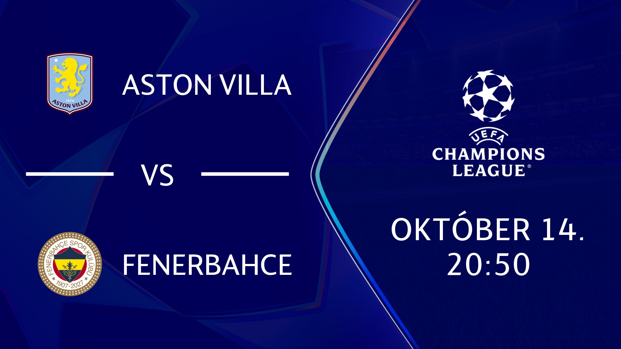 ASTON VILLA - FENERBAHCE 2026.10.14 20:50