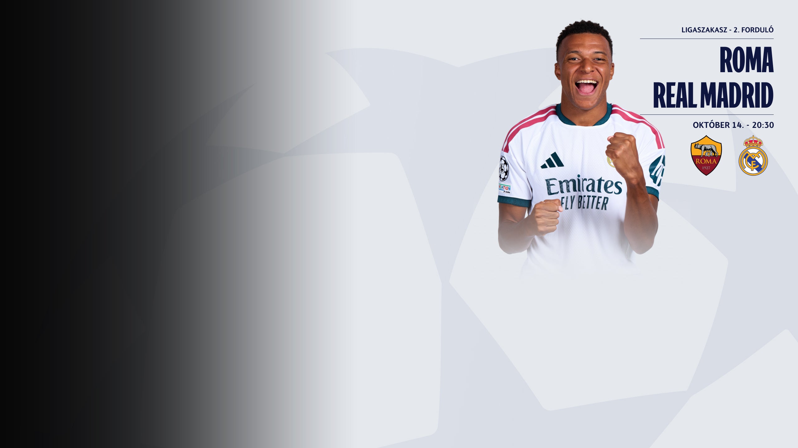 Roma - Real Madrid 20:30-tól