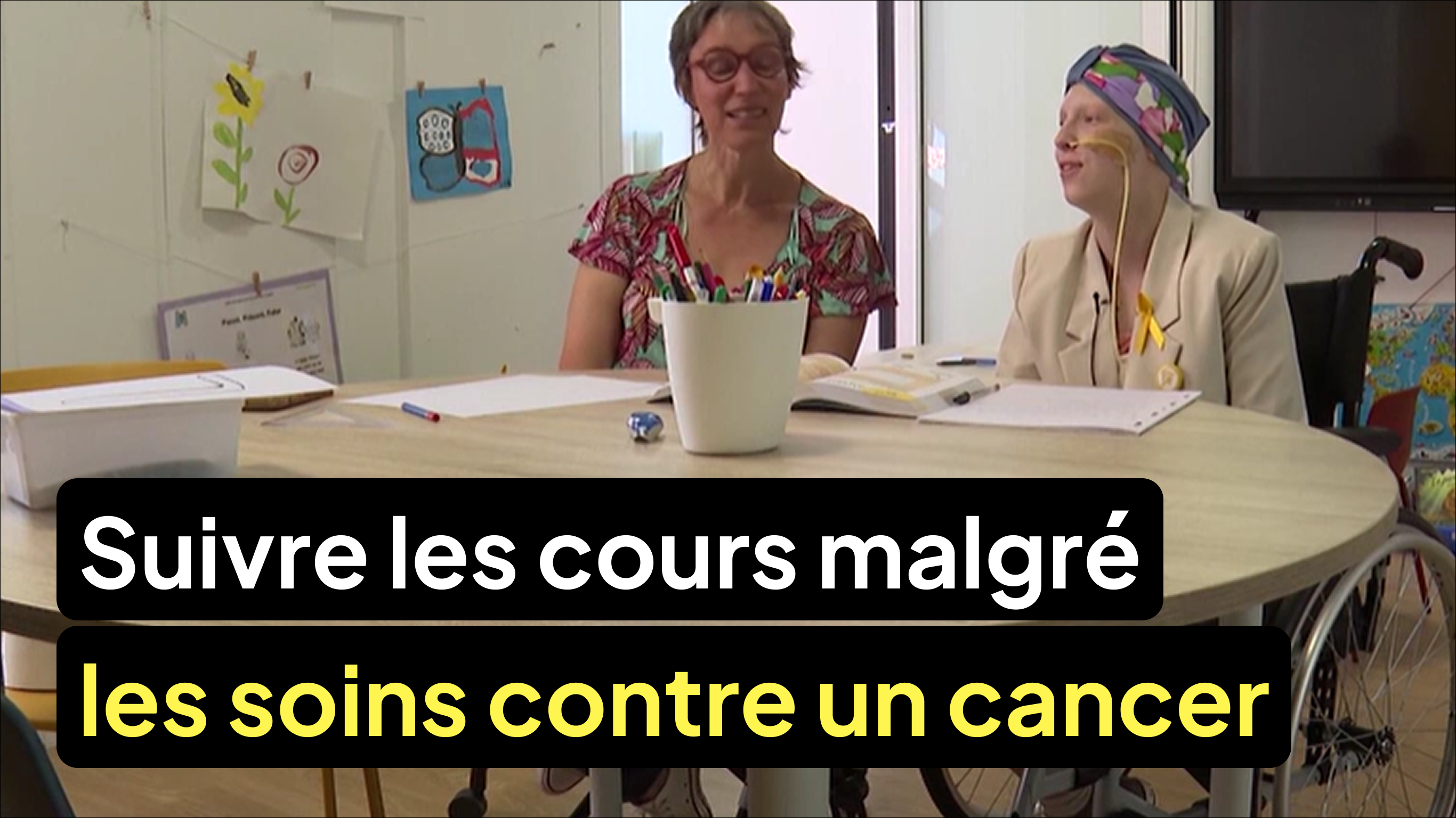 Suivre les cours malgré les soins contre un cancer pédiatrique