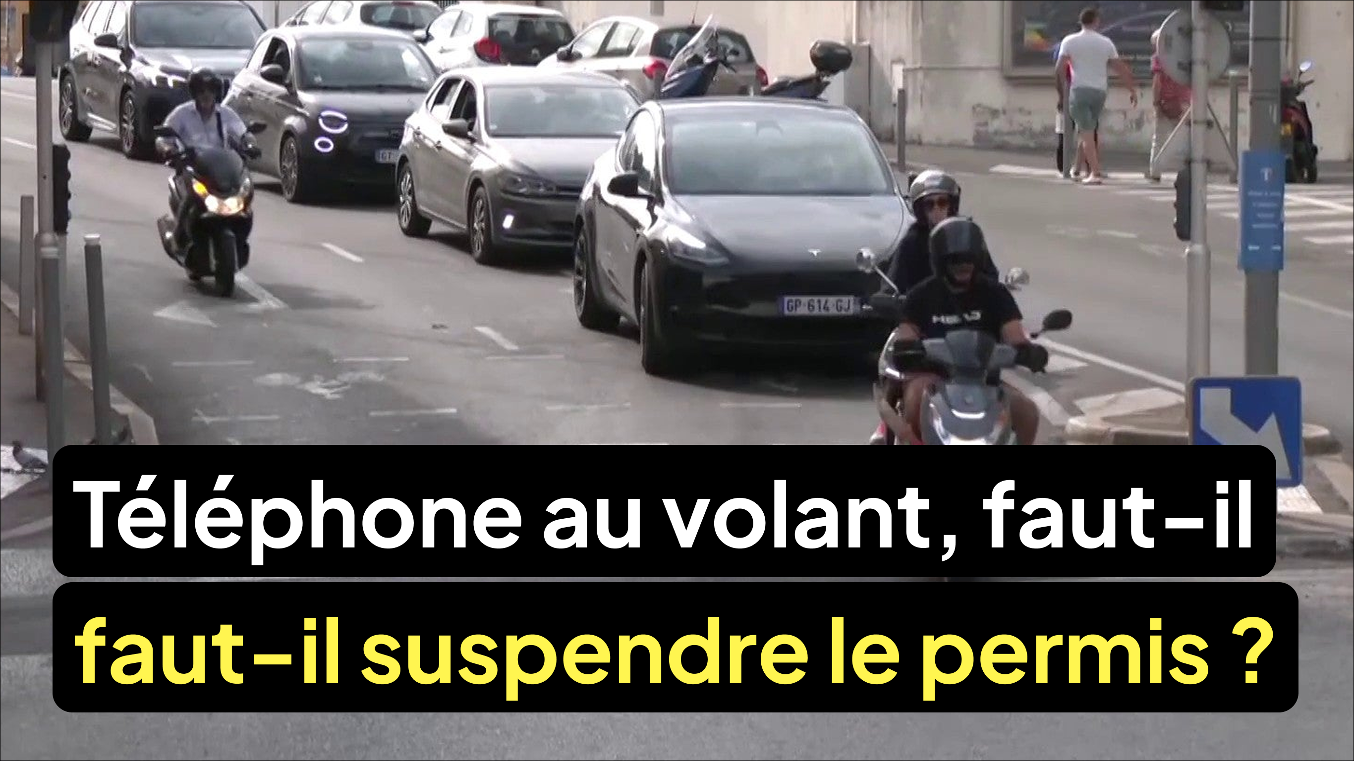 Une mesure pour suspendre le permis en cas de téléphone au volant