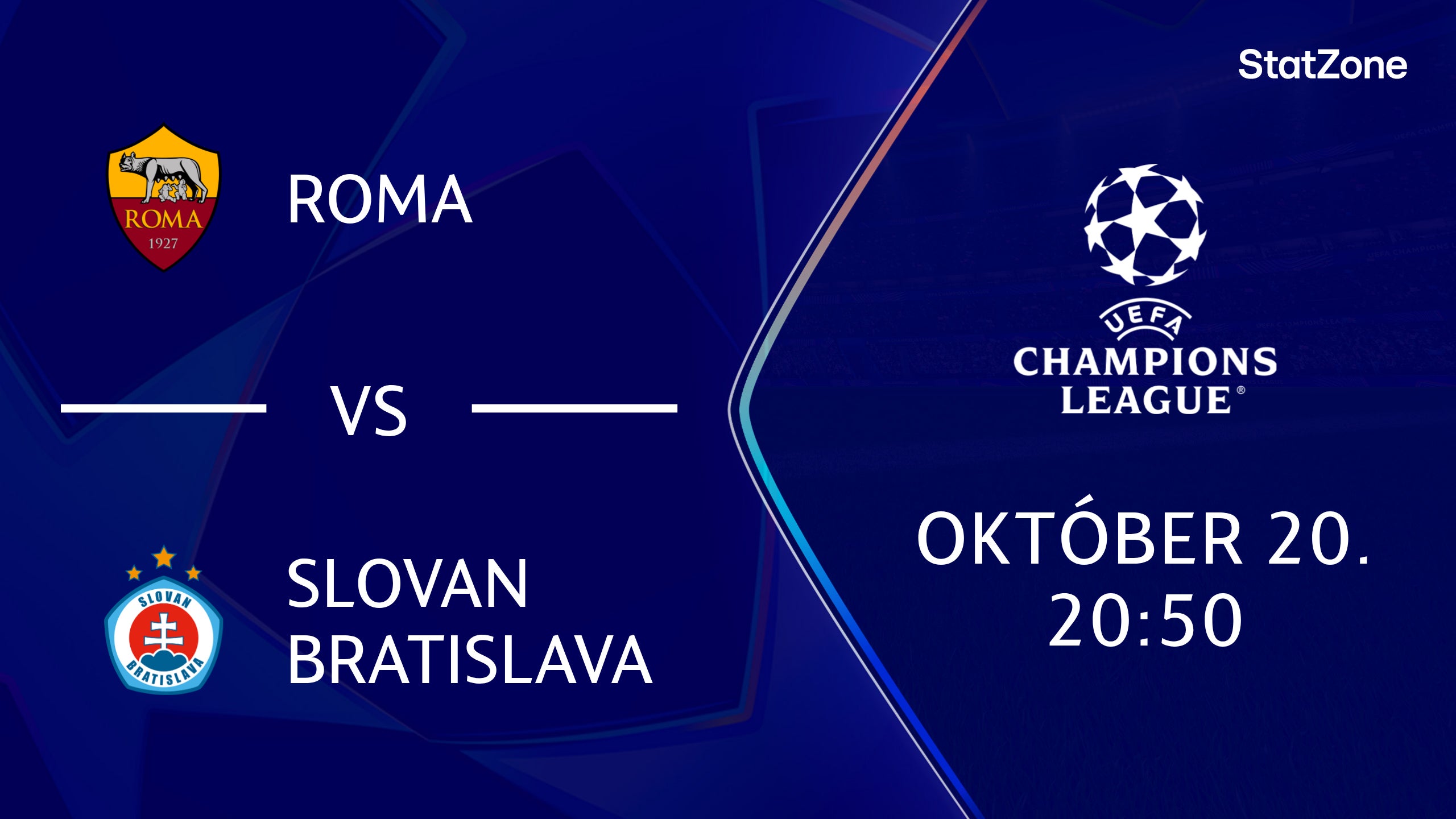 ROMA - SLOVAN BRATISLAVA 2026.10.20 20:50