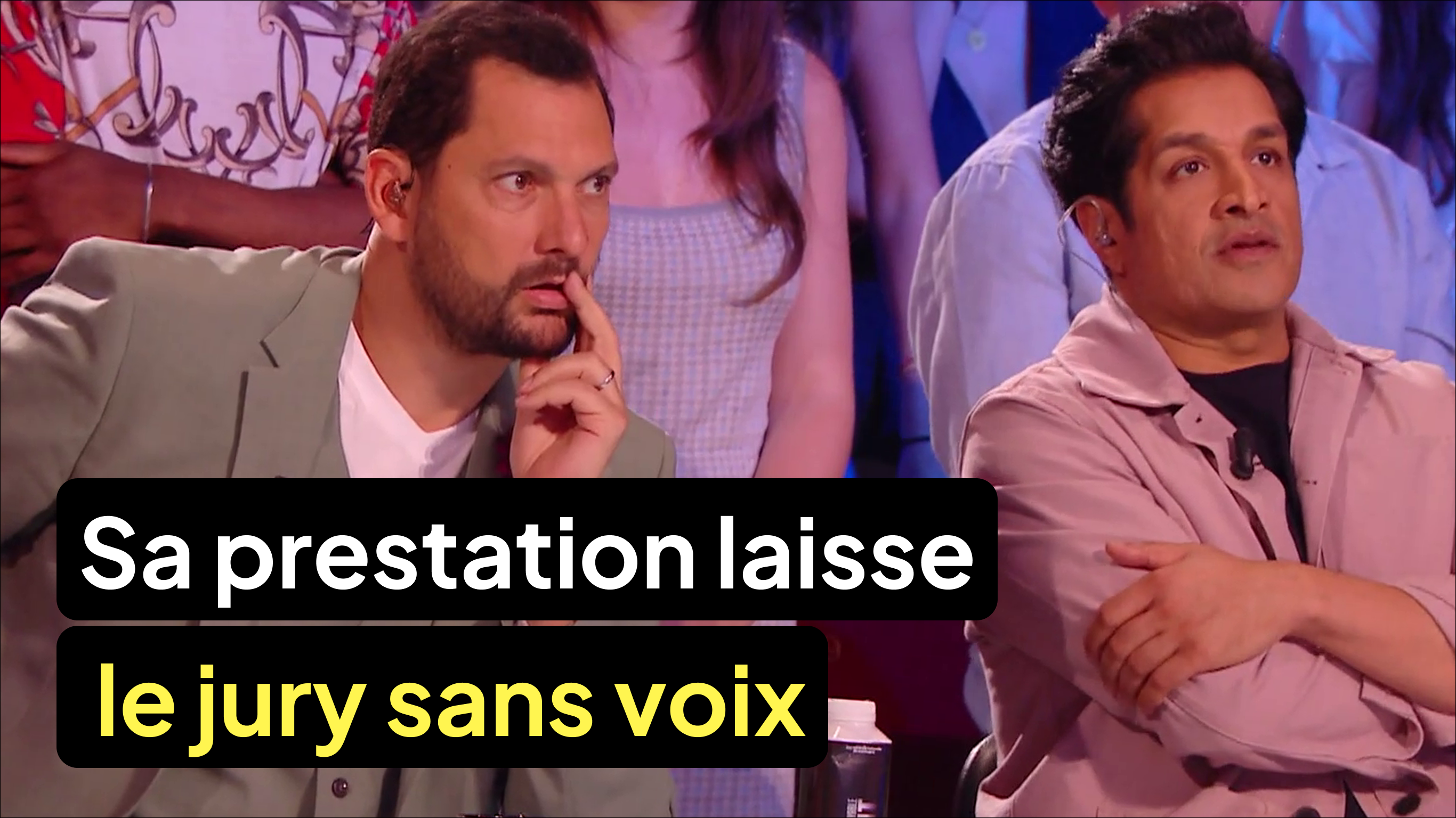 Sa prestation laisse le jury sans voix