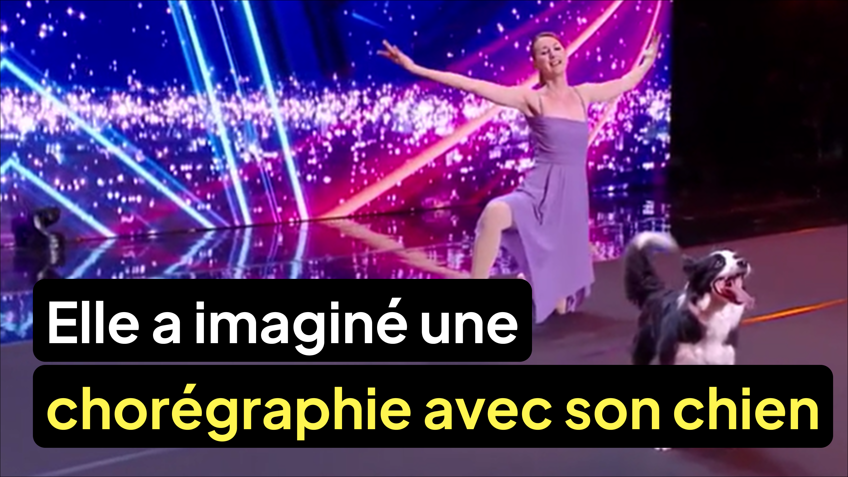 Elle a imaginé une chorégraphie avec son chien
