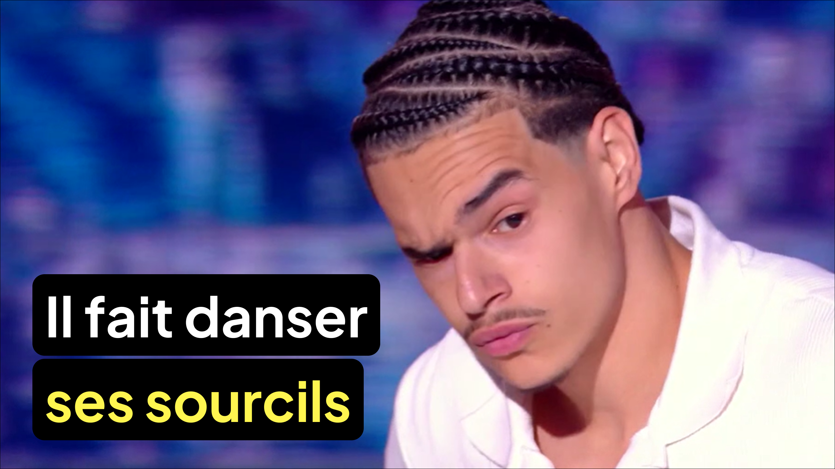 Il fait danser ses sourcils comme personne