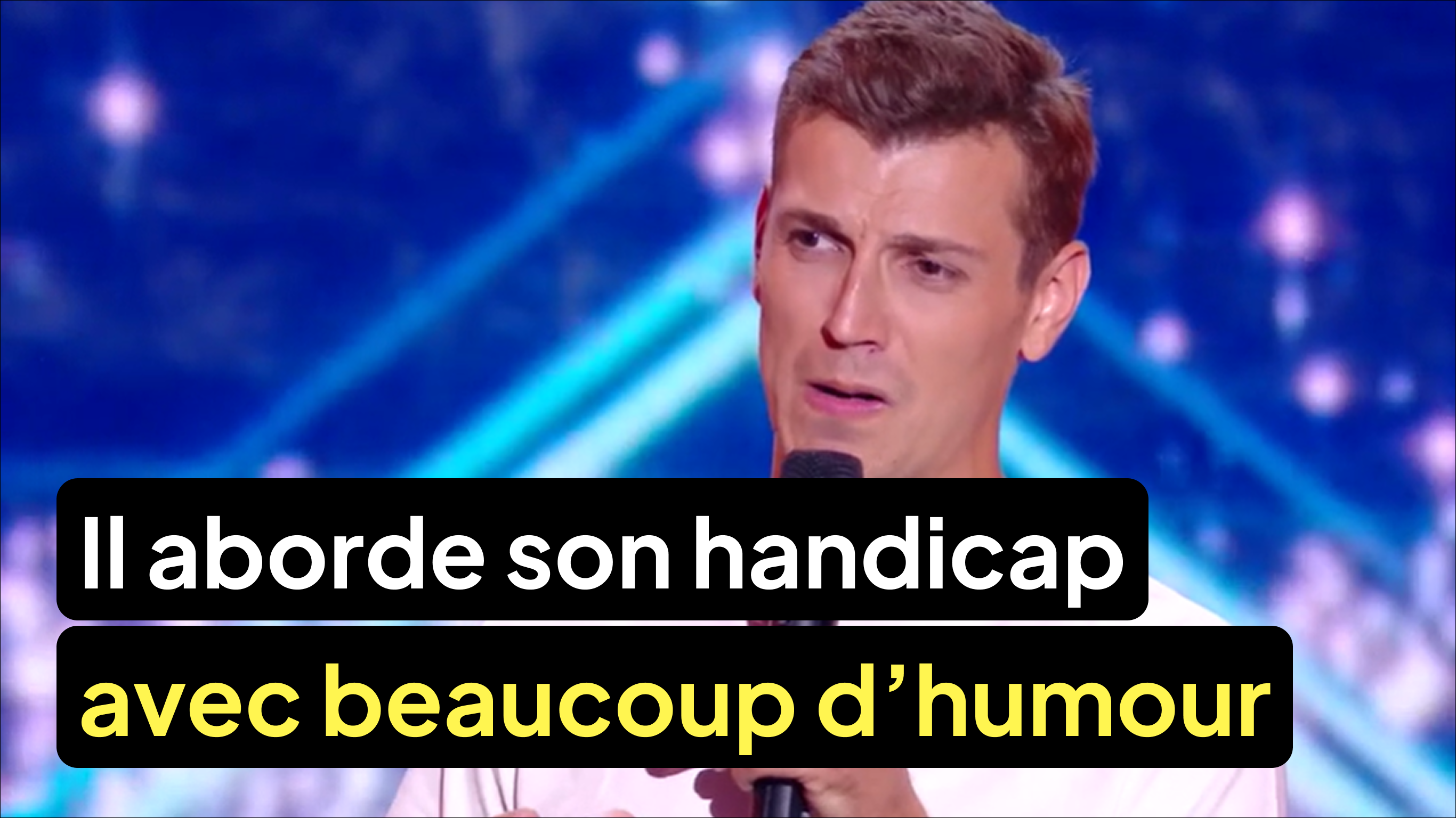 Il aborde son handicap avec beaucoup d’humour