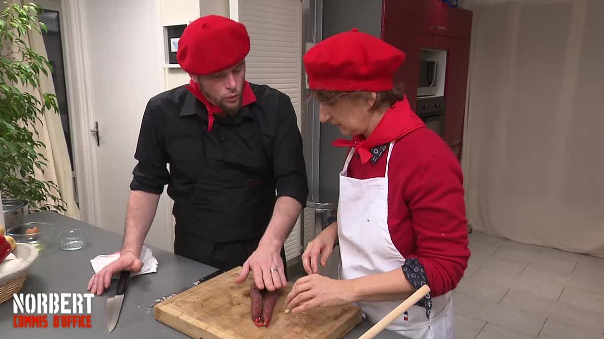 Joëlle, blanchiment d'axoa basque / Jean-Baptiste, outrage au poulet